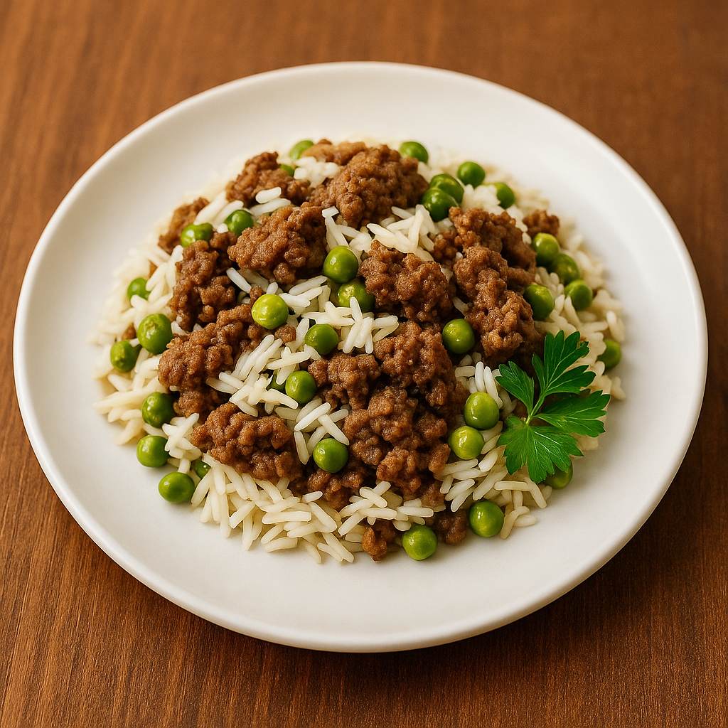 Peas & Minced Beef Rice
